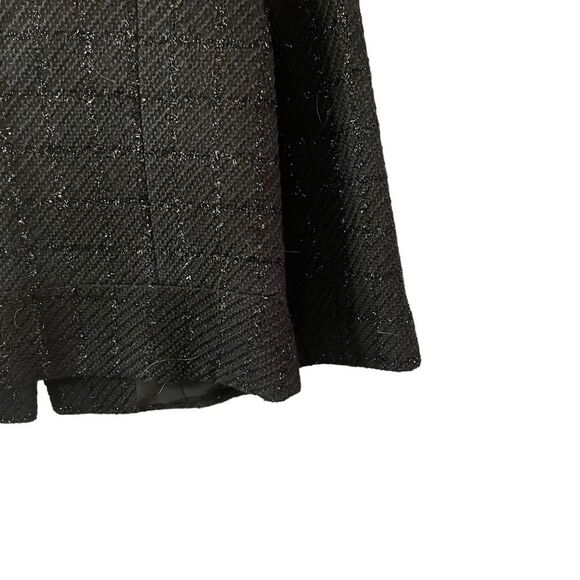 Victor Victor Alfaro Black Wool Blend Metallic Button Up Blazer Size 4 - Picture 7 of 10